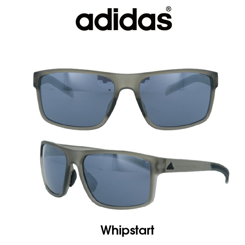 Adidas (アディダス) サングラス Whipstart ウィップスタート A423-00-6074 グレー/クロームミラー レンズ 人気モデル UVカット アウトドア ドライブ スポーツ