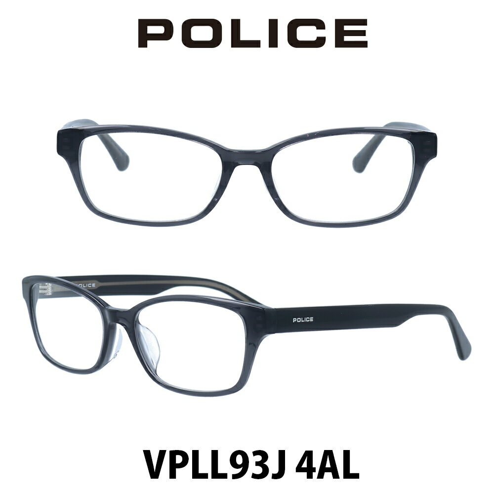 楽天メガネ・サングラスのプラネットPOLICE　ポリス メガネフレーム VPLL93J-4AL シャイニークリアグレー /シャイニークリアグレー 伊達メガネ 度付きメガネ ブルーライトカット 眼鏡 セルフレーム
