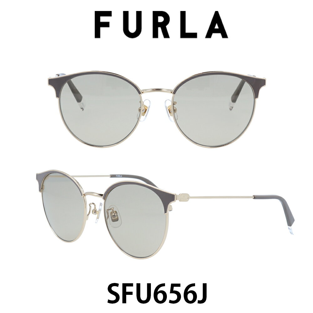 フルラ フルラ サングラス レディース FURLA SFU656J-383 ライトカーキグレージュ/シャーリングダーク・ゴールド 運転用 UVカット ブランド