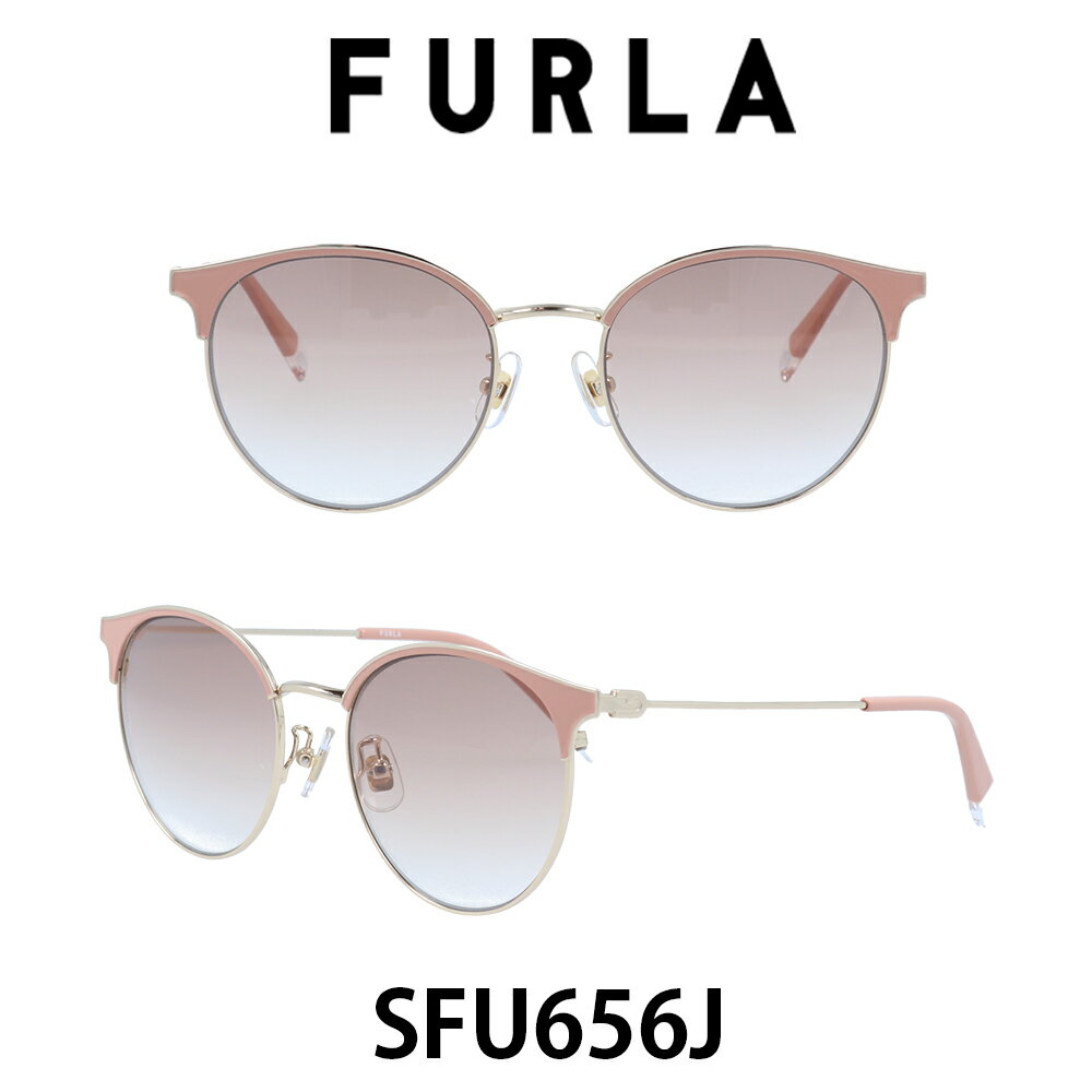 フルラ フルラ サングラス レディース FURLA SFU656J-493 グレーベージュグラデーション/シャーリングホワイト・ゴールド 運転用 UVカット ブランド