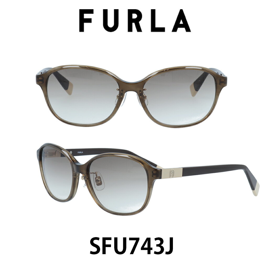 楽天メガネ・サングラスのプラネット2024年 FURLA フルラサングラス SFU743J AAU （シャイニーウェイビーチャコールグレー/ウォームライトグレーグラデーション） 女性　レディースサングラス　UVカット　スタイリッシュでトレンド感のあるデザイン　かけ心地の良くフィッティングのしやすい