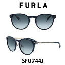 FURLA フルラサングラス SFU744J 7AN (シャイニーダークネイビー/スモークグラデーション) 女性 レディースサングラス UVカット スタイリッシュでトレンド感のあるデザイン かけ心地の良くフィッティングのしやすい
