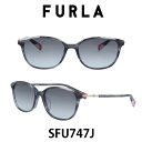 FURLA フルラサングラス SFU747J 6LB (シャイニーウェルビーブラック/スモークグラデーション) 女性 レディースサングラス UVカット スタイリッシュでトレンド感のあるデザイン かけ心地の良くフィッティングのしやすい