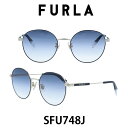2024年 FURLA フルラサングラス SFU748J 492 (シャイニーライトゴールド/ネイビーグラデーション) 女性　レディースサングラス　UVカット　スタイリッシュでトレンド感のあるデザイン　かけ心地の良くフィッティングのしやすい