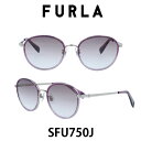 2024年 FURLA フルラサングラス SFU750J 2A8 (シャイニーグレー/ピンクブラウングラデーション) 女性　レディースサングラス　UVカット　スタイリッシュでトレンド感のあるデザイン　かけ心地の良くフィッティングのしやすい