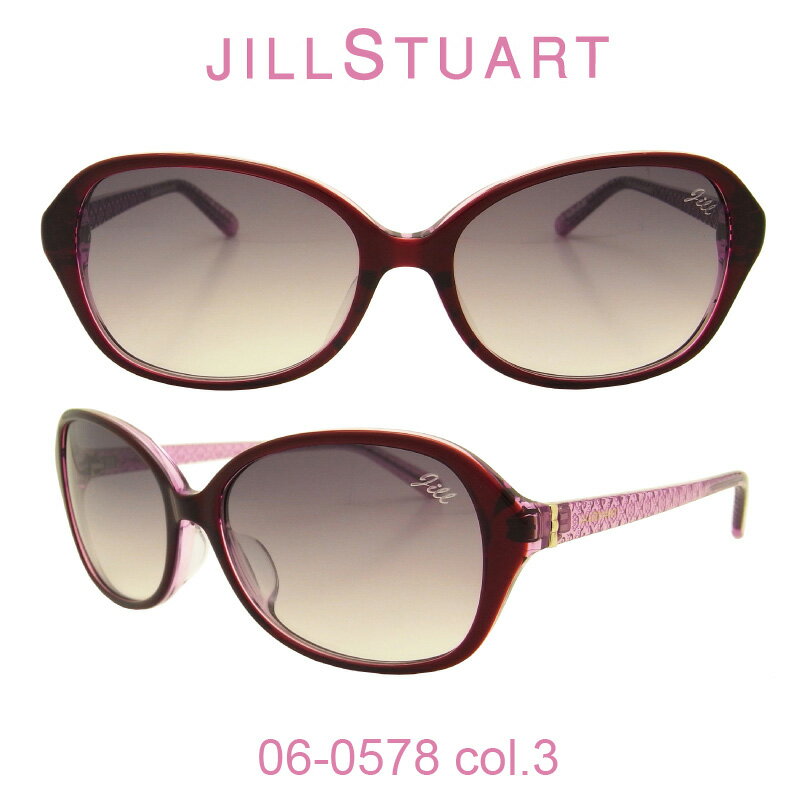 【クーポン利用で20%OFF】【国内正規品】ジルスチュアート サングラス レディース JILL STUART 06-0578 カラー3 人気モデル UVカット キュート おしゃれ フェミニンのサムネイル