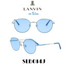 Lanvan on blue ランバン オンブルー サングラス SLB014J S11 (シャイニーライトグレー/ライトブルー) 女性 レディース フレンチヴィンテージ ランバンパリ モダンなエレガンス ヴィンテージ風