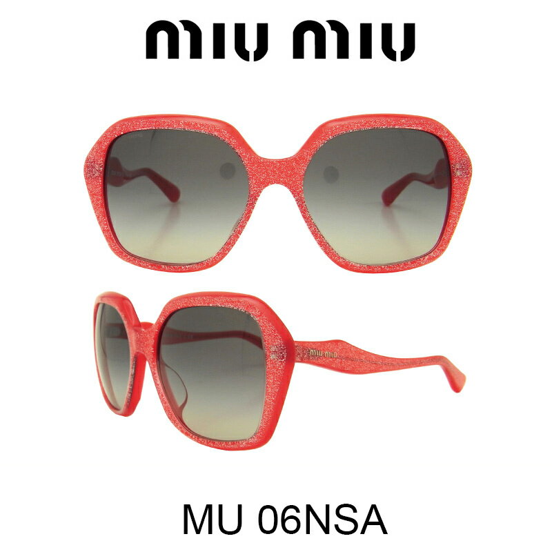 ミュウミュウ 【国内正規品】MIU MIU(ミュウミュウ) サングラス MU06NSA HAK3M1 人気モデル UVカット おしゃれ かわいいサングラス レディース uvカット