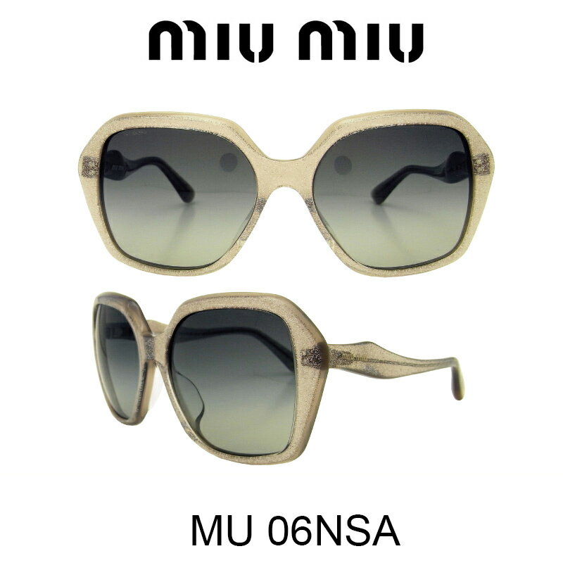 ミュウミュウ 【国内正規品】MIU MIU(ミュウミュウ) サングラス MU06NSA HAL3M1 人気モデル UVカット おしゃれ かわいいサングラス レディース uvカット