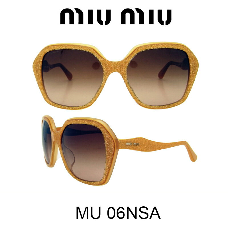 楽天メガネ・サングラスのプラネット【国内正規品】MIU MIU（ミュウミュウ） サングラス MU06NSA HAM1Z1 人気モデル UVカット おしゃれ かわいいサングラス レディース uvカット