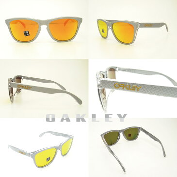 OAKLEY オークリー サングラス (アジアンフィット) フロッグスキン シルバー/ファイアイリジウム 野球 ゴルフ(Sunglasses FROGSKINS 9245-6054 Silver/Fire Iridium)