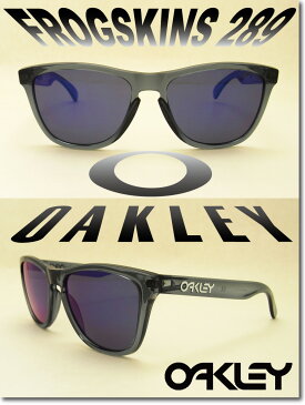 OAKLEY サングラス オークリー 野球 Sunglass FROGSKINS 289 Crystal Black/Positive Red Iridium (オーリレー サングラス フロッグスキン クリスタルブラック)