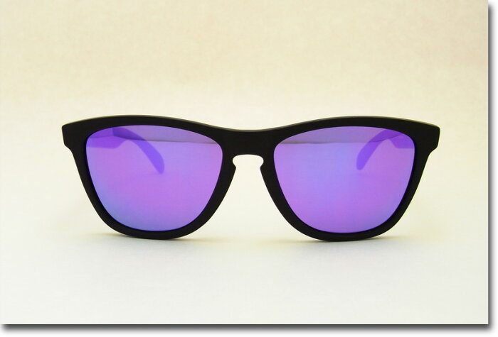 OAKLEY サングラス オークリー 野球 Sunglass FROGSKINS 298 Matte Black/Violet Iridium (オークレー サングラス フロッグスキン マットブラック ヴァイオレッドレンズ)