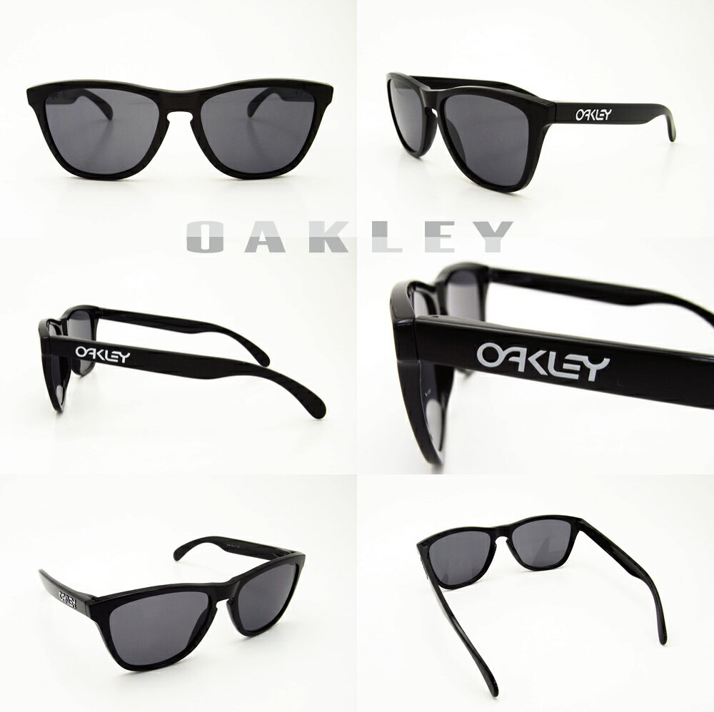OAKLEY サングラス オークリー 野球 Sunglasses FROGSKINS 306 Polished Black/Grey(オークリー サングラス フロッグスキン ブラック/グレー)