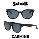 Schott N.Y.C ショット サングラス カーマイン CARMINE SHT-CARMINE-1 スモーク/ブラック メンズ レディース 革ジャンに合う