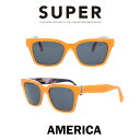 SUPER(スーパー) サングラス アメリカ America 669 オレンジサンセット/ブラック