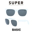 SUPER(スーパー) サングラス ベーシック Basic 001 ホワイト/ブラック