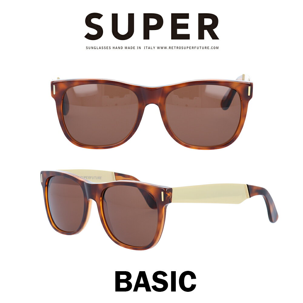 SUPER(スーパー) サングラス ベーシック Basic 364 ハバナ/ゴールドメタル/ブラウン
