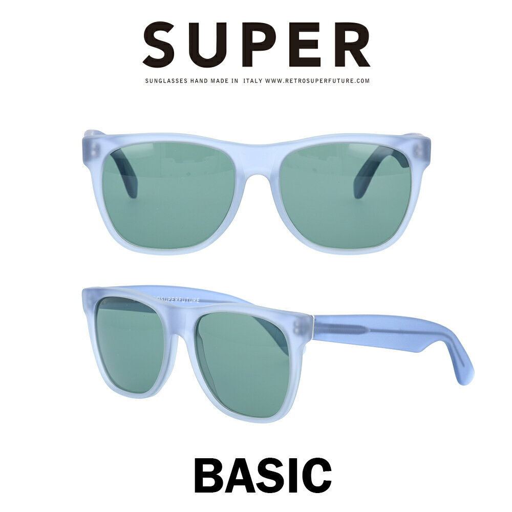 SUPER(スーパー) サングラス ベーシック Basic 565 マットエレクトリック/グリーン