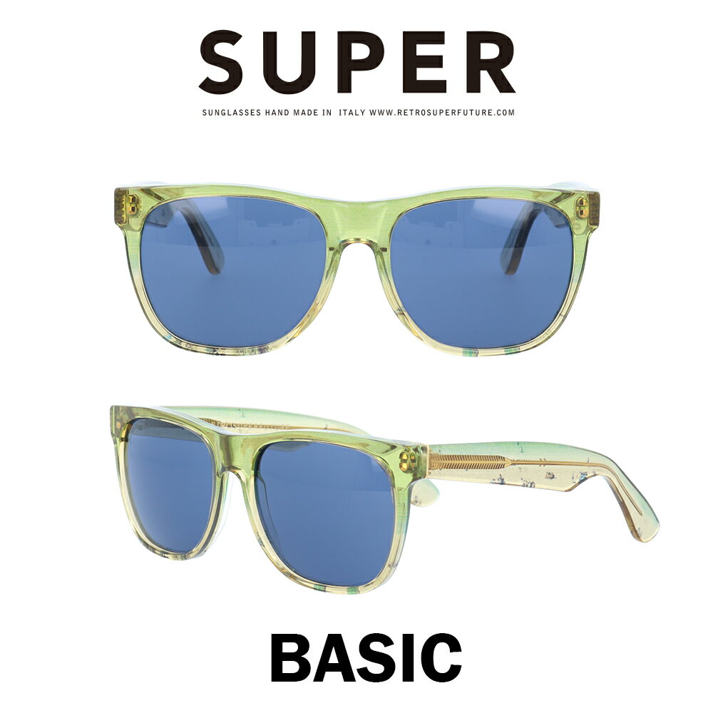 SUPER(スーパー) サングラス ベーシック Basic 859 ライトレジンフロリダ/ブルー