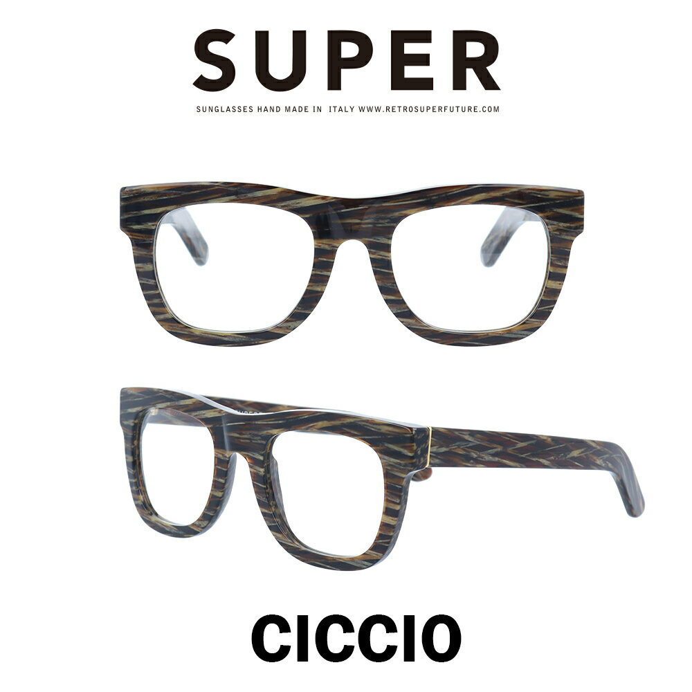 SUPER(スーパー) サングラス チッチオ Ciccio 101 ジャガー/クリアレンズ