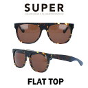 SUPER(スーパー) サングラス フラットトップ Flat Top 533 イエロートート/ブラウン