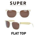 SUPER(スーパー) サングラス フラットトップ Flat Top 893 クリスタル/ゴールドメタル/ブラウン