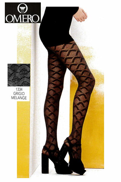 【メール便送料無料】サンプル品大放出!!イタリア製柄タイツ CARRE collant