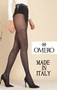 【メール便送料無料】イタリア製オメロ浮き出し網模様タイツ WASHINGTON collant MADE IN ITALY