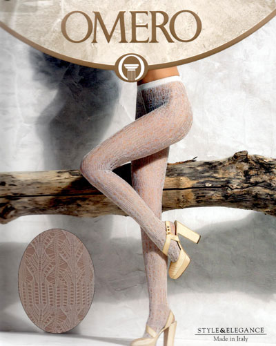 【メール便送料無料】イタリア製オメロ網ストッキング NOTTING