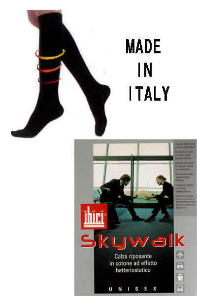 【メール便送料無料】イタリア製男女兼用着圧ハイソックス　SKYWALK 2