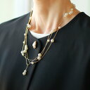 CHIGNON (シニヨン)フェイクパール&ゴールドチェーンネックレス =As you wish=【飛脚・クロネコゆうパケット可能】【 レビューキャンペーン対象商品 】(4)