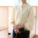 【送料無料】CHIGNON (シニヨン) チュールレイヤード ふんわりスリーブ&バンドカラー ブラウス【 レビューキャンペーン対象商品 】