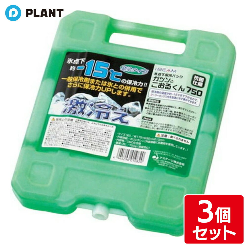 アステージ ガツンとこおるくん ハードタイプ 750g 保冷剤 3個セット
