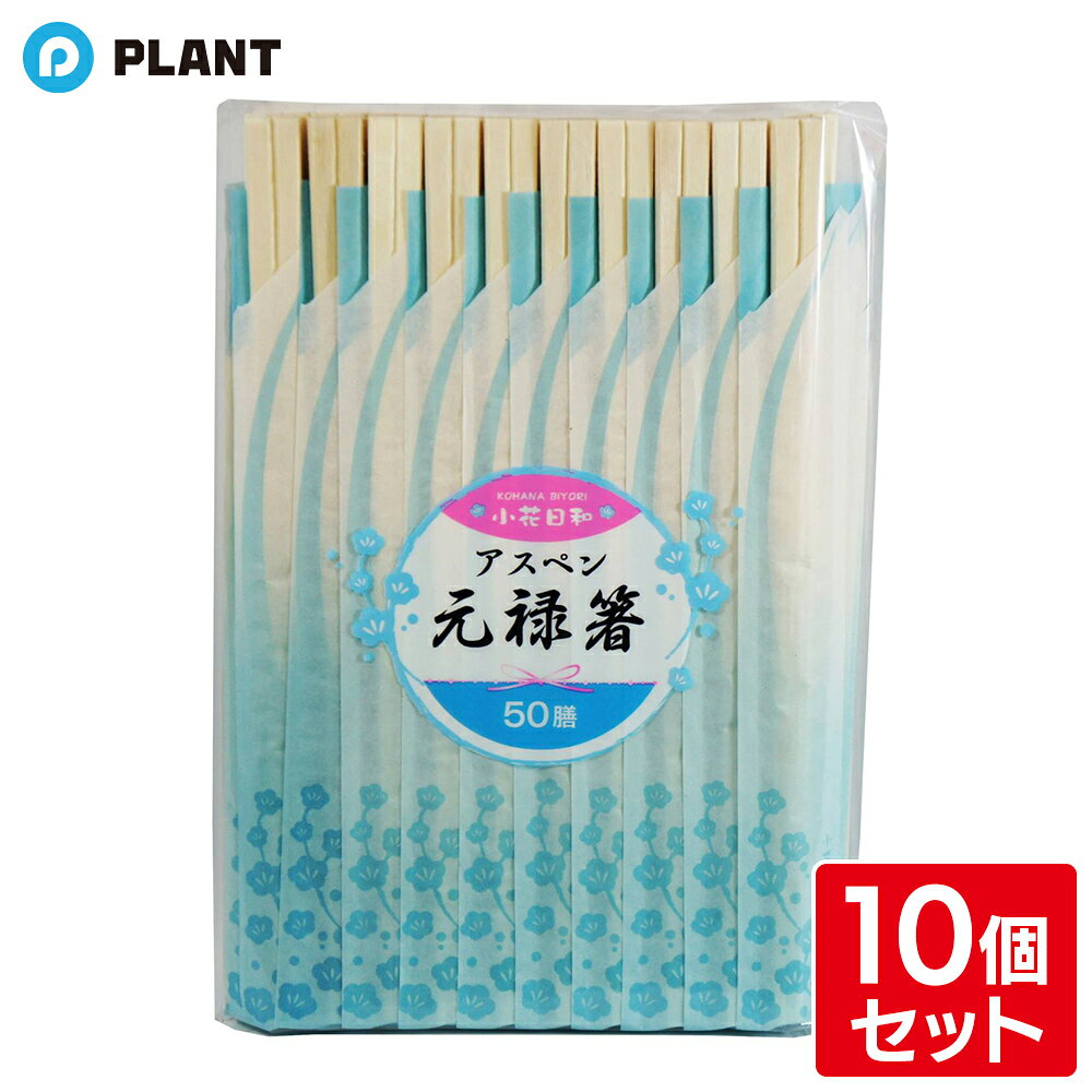 小花日和 アスペン元禄箸 50膳 10個セット