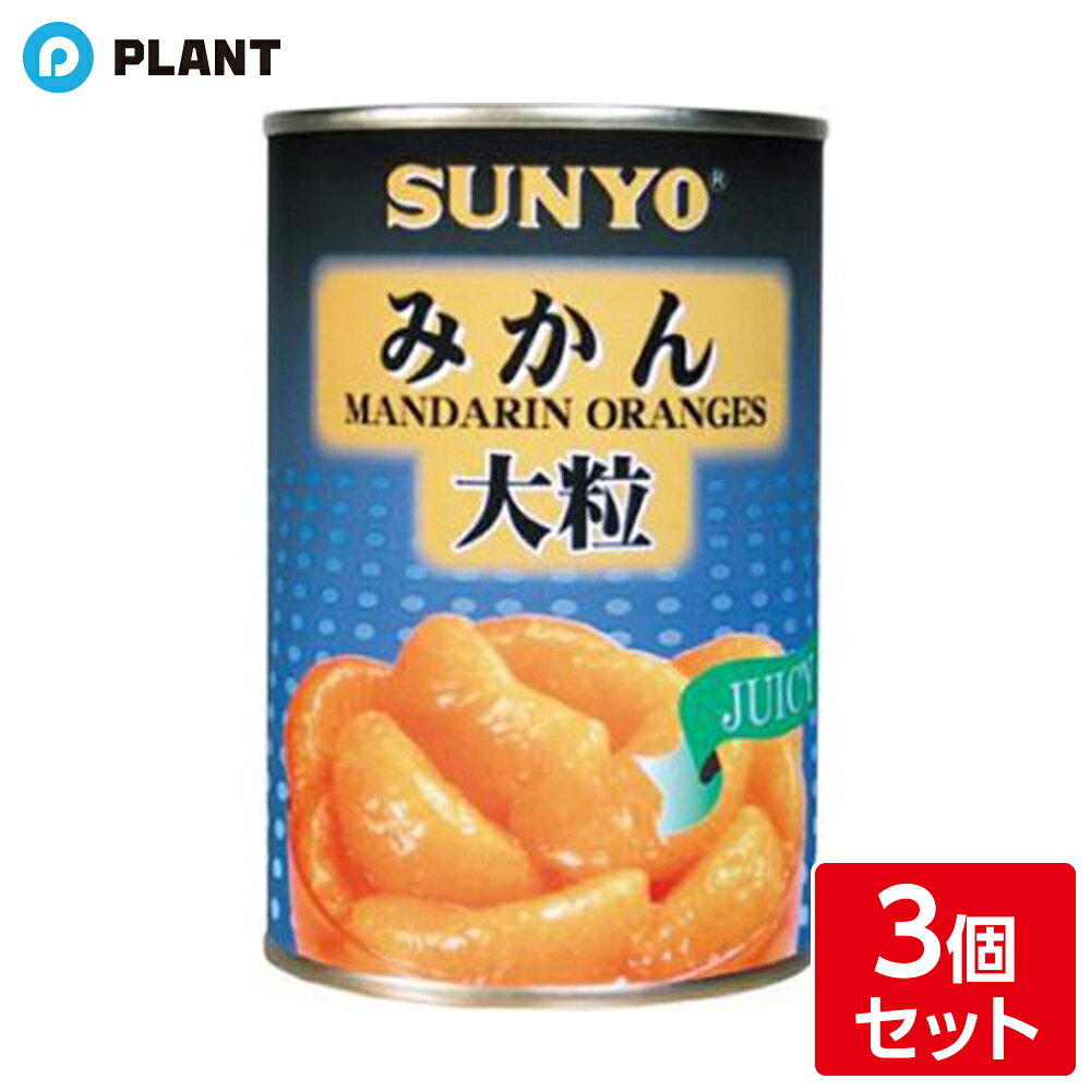 サンヨー堂 大粒みかん 4号缶 425g 3個セット