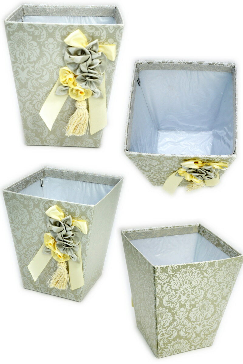 ダストボックス 薔薇 JENNIFER Haruno ピンク グレー ジェニファーテイラー (花柄 おしゃれ ゴミ箱 ごみ箱 小物入れ フリーラック 収納ボックス アンティーク風 クラシック 雑貨 ヨーロッパ おしゃれ インテリア 輸入雑貨 ギフト包装無料 viv) [2]