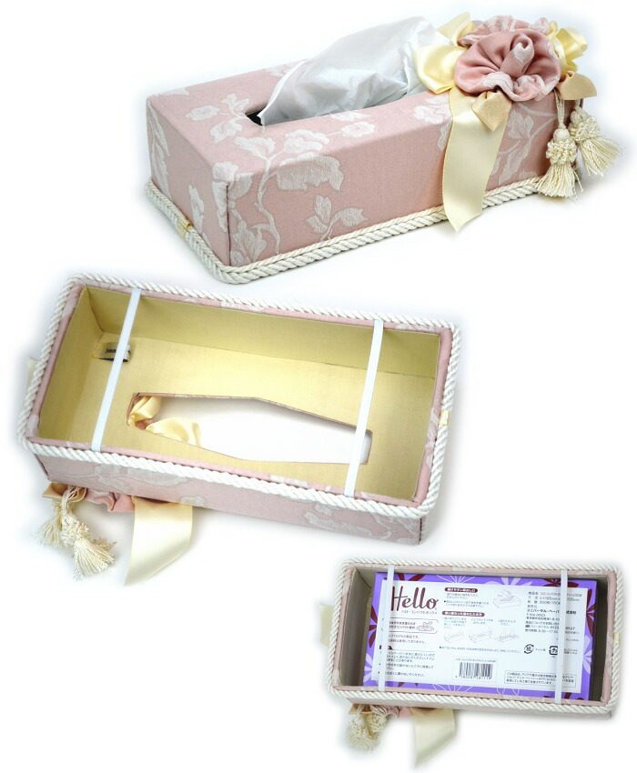 ティッシュボックス 薔薇 ピンク Heirloom Pinkティッシュカバー ティッシュケース JENNIFER TAYLOR ジェニファーテイラー 布製 ローズ 薔薇雑貨 薔薇柄 薔薇グッズ おしゃれ ギフト包装無料 [3]