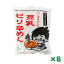 ベジタリアンの豆乳ピリ辛めん 138g × 6個セット まとめ買い 桜井食品 恒食 インスタントラーメン 乾麺 即席めん 動物性原材料不使用 植物油 ヘルスケア食品 国内産小麦粉 ヴィーガン ビーガン インスタント麺 乾麺