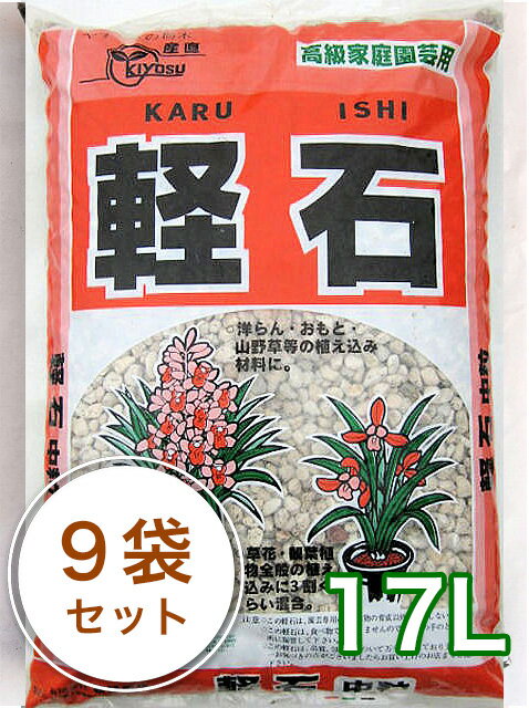 群馬県産出の軽石で多孔質。蘭や山野草など、他の用土と混ぜて使います。 粒の大きさをお選びください。 ■粒の大きさ　小粒：3〜7mm　中粒：7〜10mm　大粒：10〜20mm[使い方] ◆軽石の使用例 対象 土の混合比率(例) 洋ラン 軽石 70％ バーク 27％、ゼオライト 3％ ◆9袋の粒の組合せを指定したい方は、精算時のショッピングレジ画面下部にある「粒指定」欄に、組合せを入力してください。（「小粒3袋＋中粒3袋＋大粒3袋＝9袋」など）