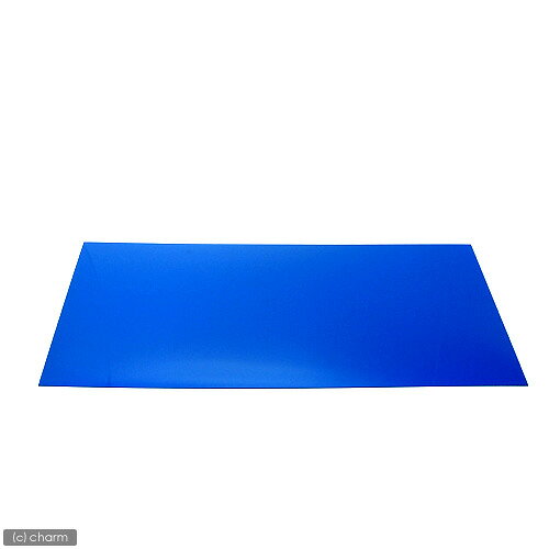 60cm水槽用　丈夫な塩ビ製バックスクリーン　60×35cm　青　スカイブルー