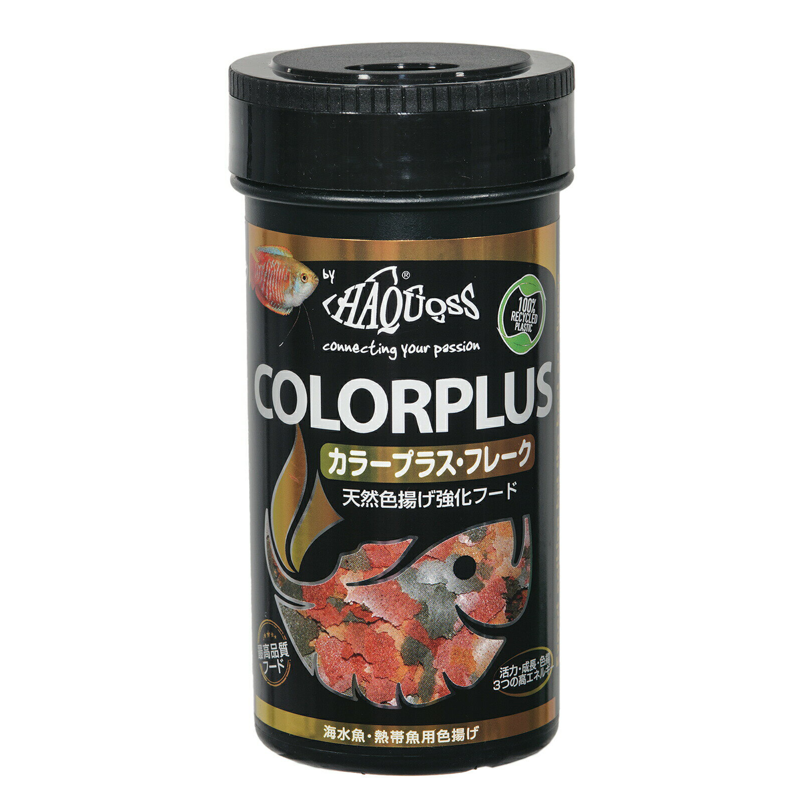 Rakuten - ハコス　フィッシュフード　カラープラスフレーク　40g　天然色揚げ強化フード　熱帯魚　餌