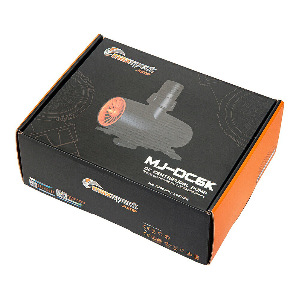 超静音運転！maxspect　MJ−DC　6K　6000L／H　循環ポンプ対象メイン循環ポンプ、クーラー循環等特長●サインウェーブテクノロジーにより超静音運転のDCポンプです。●正弦波駆動によりノイズを最小限に抑えています。●付属のコントローラーにより流量調整、フィードモード、ナイトモードの切り替えが可能です。数量1個仕様定格電圧：DC24V、4A消費電力：70W最大流量：6，000L／h最大揚程：4．5m適合ホース径：19／25mm、25／32mmサイズ（約）幅78×奥行177×高さ93mm重量（約）約1．05kgご注意※本品はアクアリウム用品です。目的以外の用途では使用しないでください。検索用キーワード_aqua　maxspect　MJ−DC　6K　6000L／H　循環ポンプ　アクア　アクア用品　アクアリウム　アクアリウム用品　海水　海水用品　海水水槽　海水魚　サンゴ　サンゴ水槽　熱帯魚　魚　エビ　シュリンプ　ポンプ　循環ポンプ　水中ポンプ　kak　y26m09　20260913