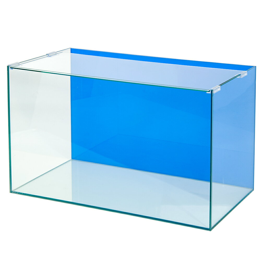 バックスクリーン貼付済　アクアブルー　オールガラス60cm水槽　アクロ60N（60×30×36cm）