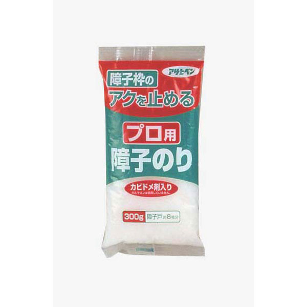 アサヒペン プロ用障子のり 300g 障子戸 約8枚分 #749 ネコ ペット 悪戯 いたずら キズ 破れ 穴 大掃除 貼り替え 張替 簡単 DIY 連休 楽 年末 料亭 日本料理 和室