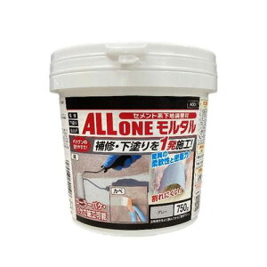 アサヒペン オールワンモルタル 750g グレー