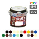 【サビの上からそのまま塗替えOK】アサヒペン 錆止め剤配合 油性高耐久鉄部用 0.7L(700ml) 全20色 油性塗料 金属 屋内 屋外兼用ASAHIPEN DIY 塗装 ペンキ塗料 時短 補修 修繕 リペア リフォーム