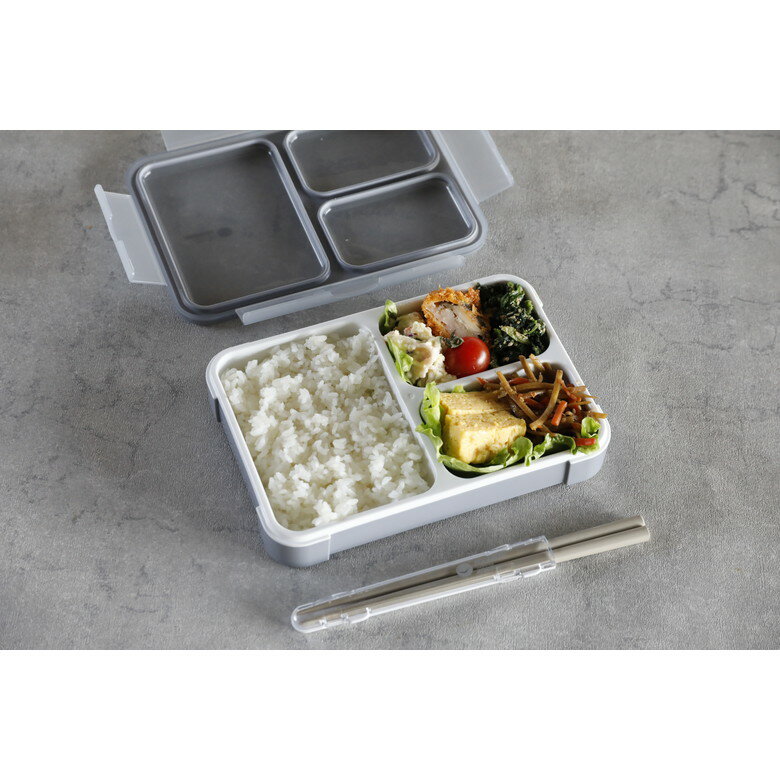 薄型 弁当箱 抗菌 フードマン FOODMAN 1段 食洗器対応 レンジ対応 ランチボックス 仕切り 子ども 大人 ..