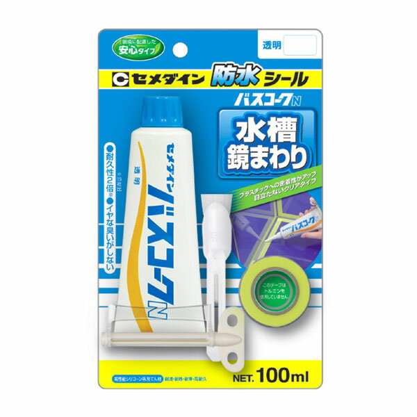 【6月中エントリーでP10倍】セメダイン HJ-154 バスコークN クリアー 100ML BP