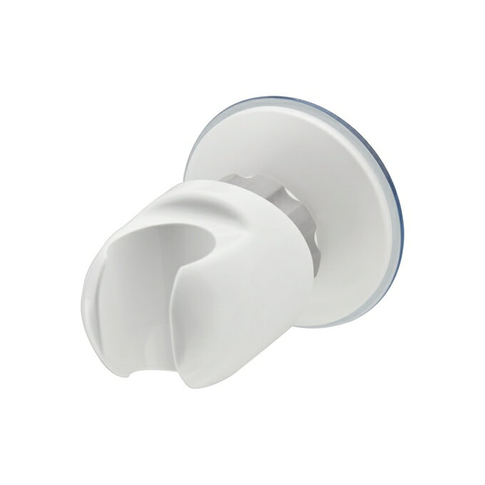 【6月中エントリーでP10倍】浴室 風呂場 吸盤式シャワーフック 角度調節 お風呂に取付 補助板付 ホワイト シャワーラック ホルダー ハンガー 賃貸 マンション アパート ハイツ 一軒家 ホテル ジム プール リフォーム 工具不要 GAONA ガオナ KAKUDAI カクダイのサムネイル